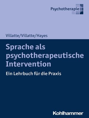cover image of Sprache als psychotherapeutische Intervention